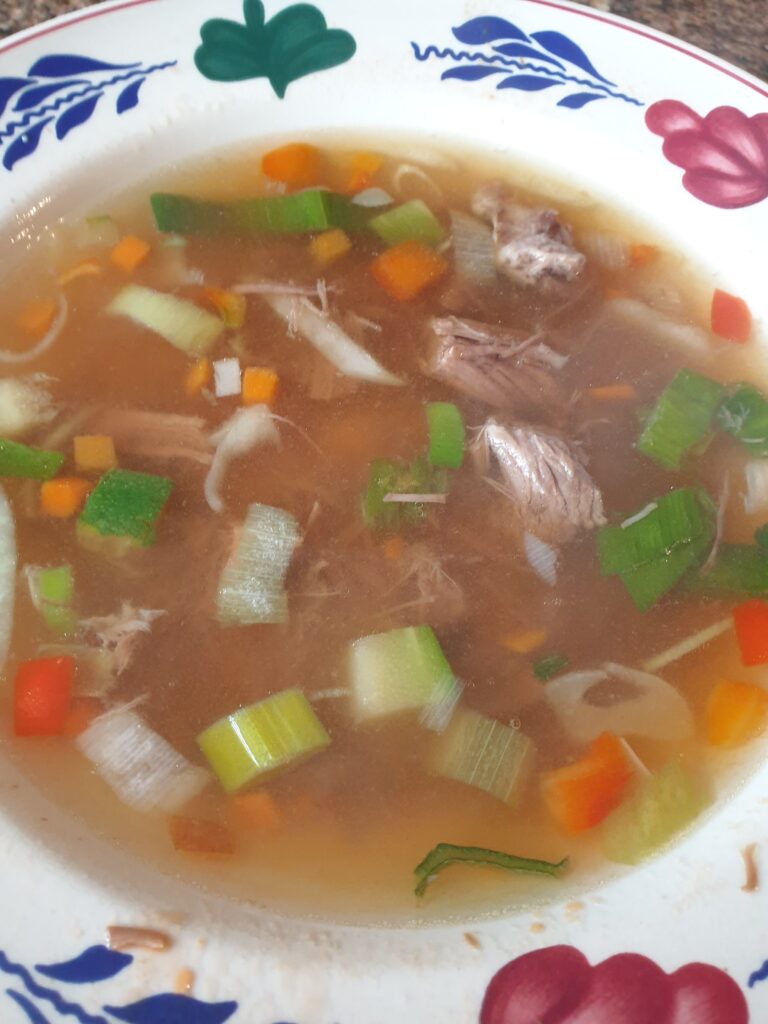 Groenten rundvlees soep