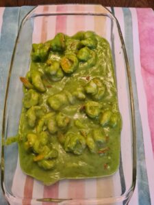 kokosnoot reuze garnalen met spinazie
